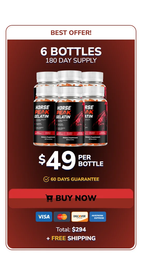 Horse Peak Gelatin™ 6 bottles pricing
